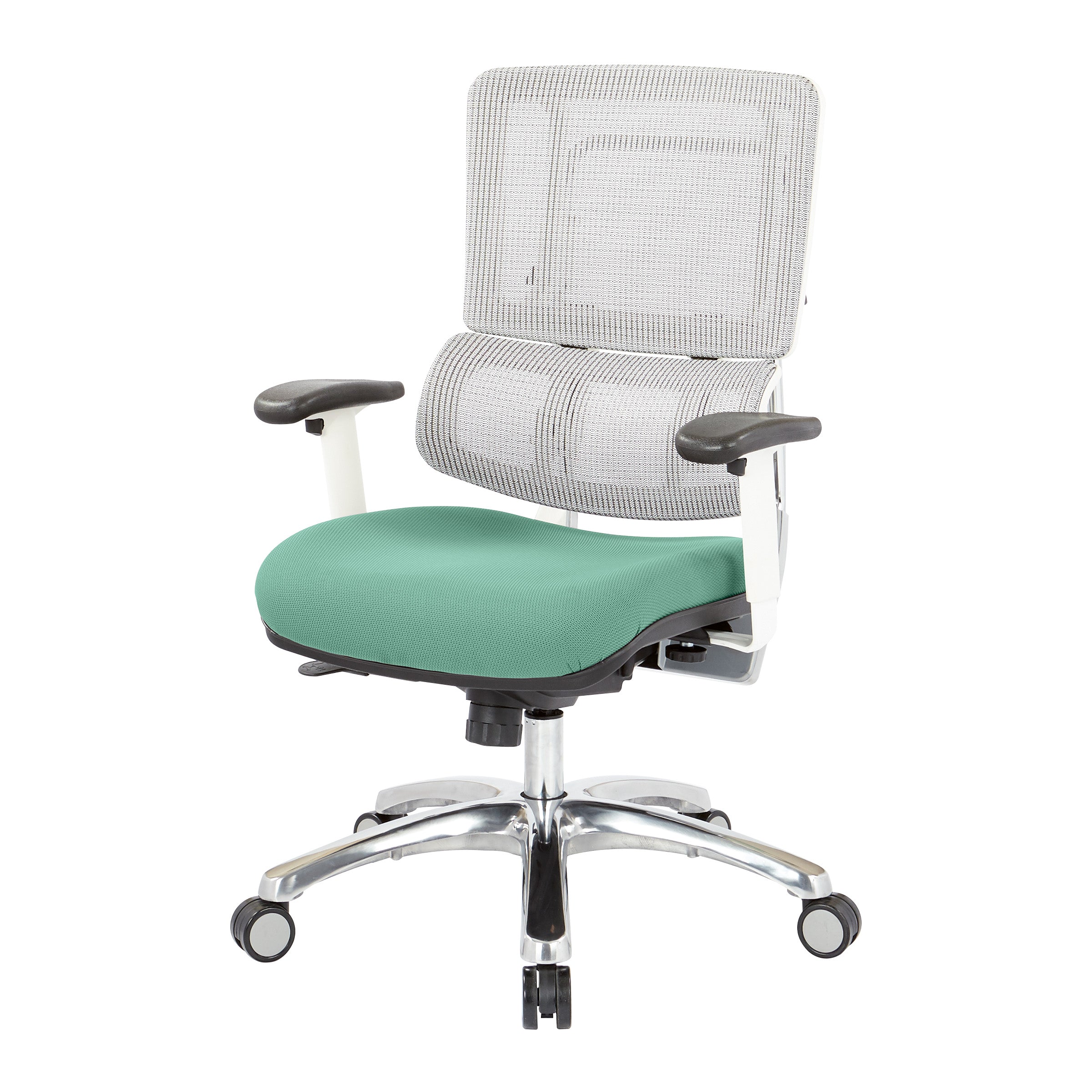 White Vertical Mesh Chair